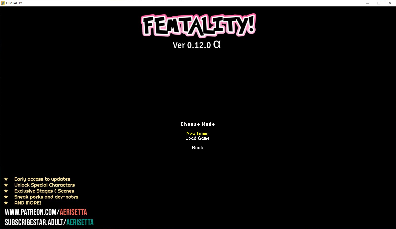 【Western ACT/Animated】FEMTALITY v0.12 Android + PC Latest Test Version 【New Game/1.2G】