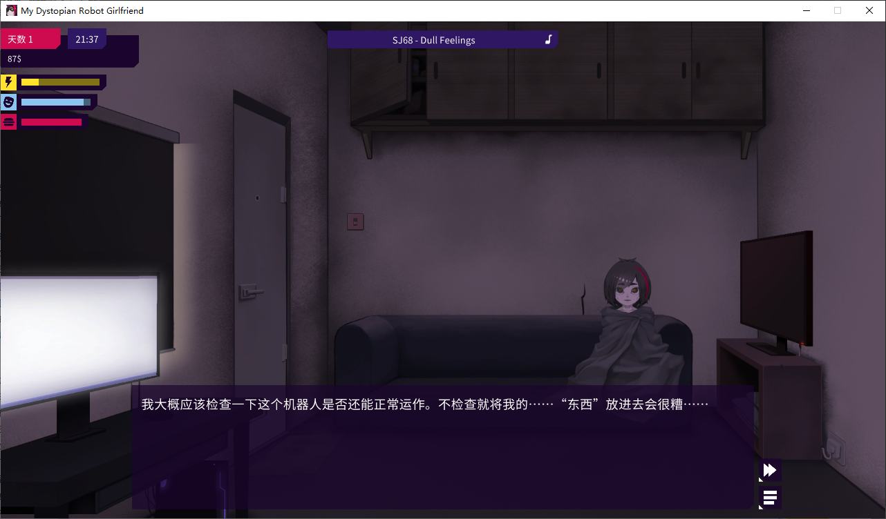 【Western SLG/Chinese/Animated】My Dystopian Robot Girlfriend Android + PC v0.87.8 Official Chinese Version【Update/1.6G】