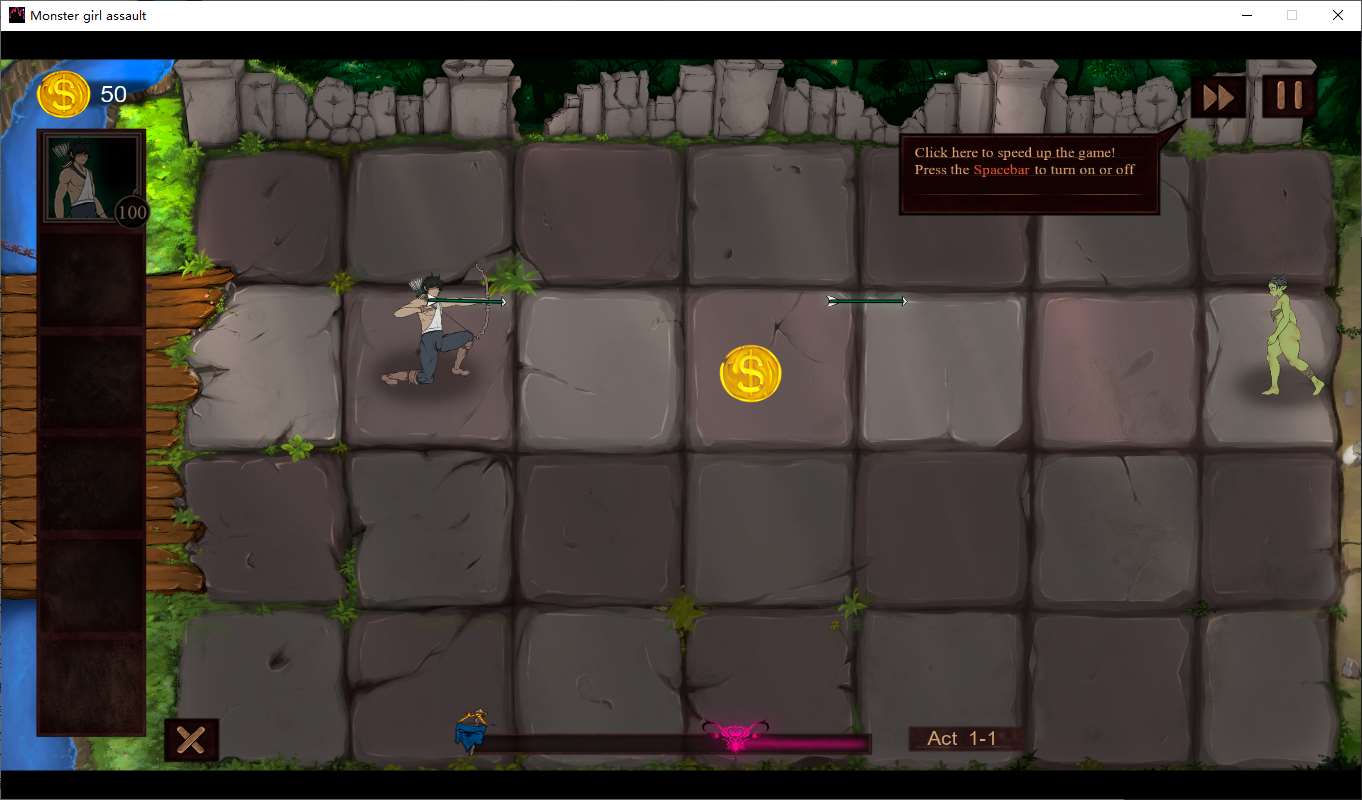 [EU PVZ/Animated] Monster Girl Assault! v0.2.7 Android + PC Latest Test Version [New Game/780M]