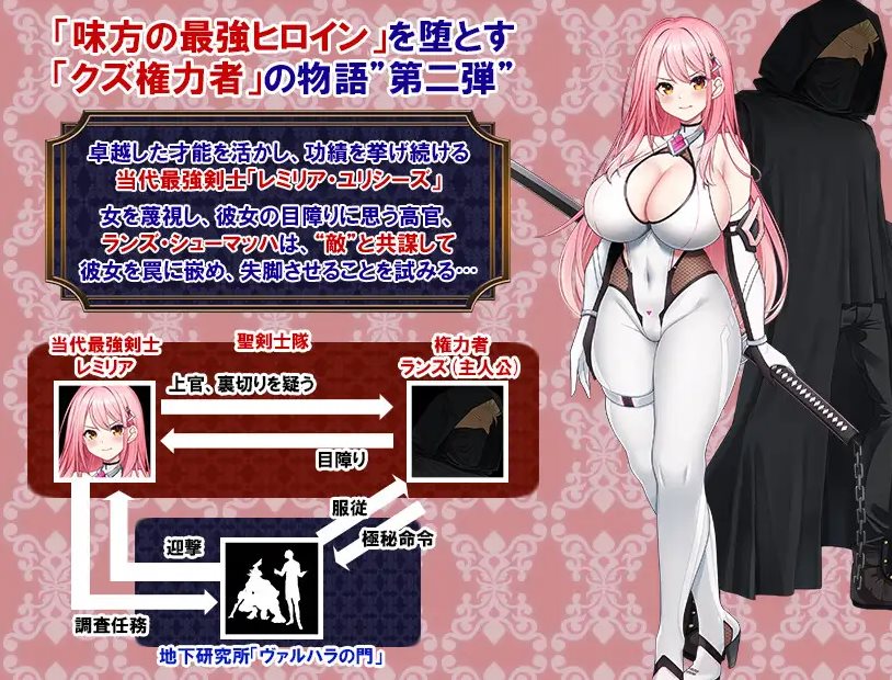 【Placement RPG/Chinese translated】Lemilia, the Crimson Warrior ~ Aftermath of the Lustful Hell of the Corrupting Sword Saint ~ Machine Translation Version【New Release/710M】