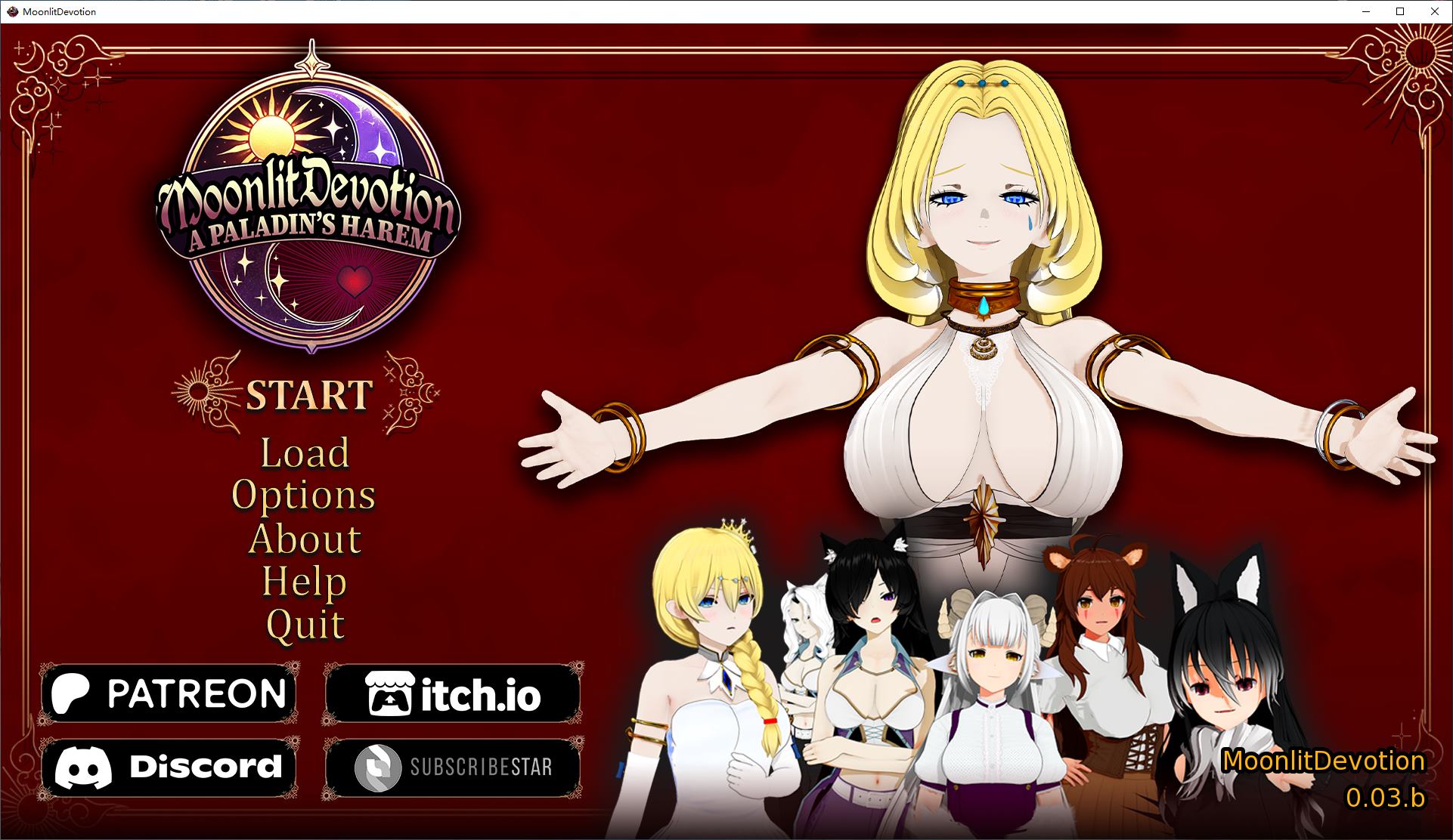 【Harem SLG/Chinese/Animated】Devotion Under the Moonlight: The Harem of the Knight v0.03 Android + PC + MAC Official Chinese Test Version [New Release/4G]