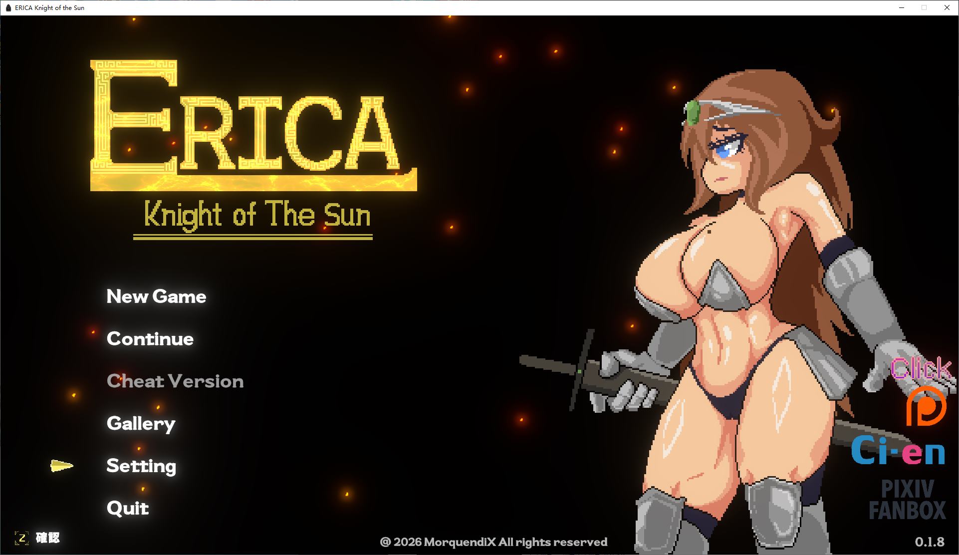 [Side-scrolling ACT/Animated] Erica: Solar Knight v0.1.8 Test Version [Update/2G]